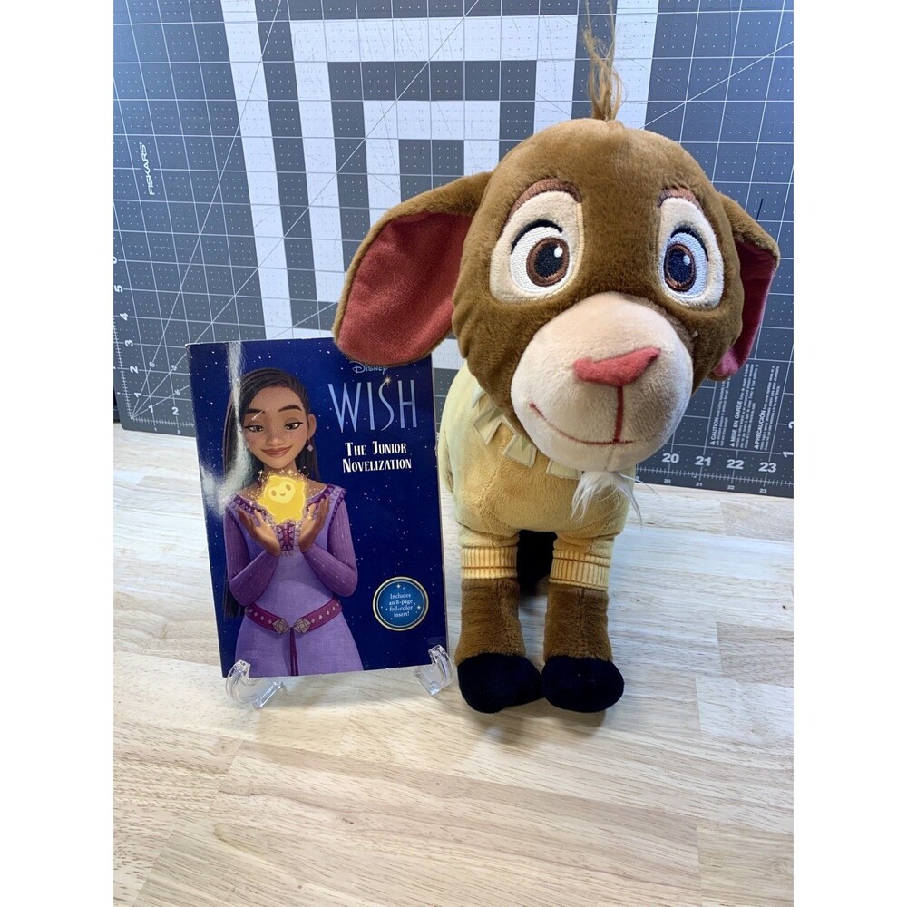 Disney - Wish Junior Novelization + Valentino Plush Bundle